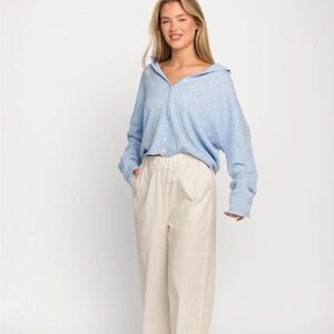 Carly Jean Los Angeles Ellie Light Blue Cardigan